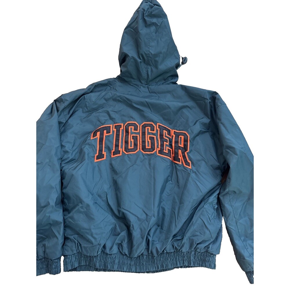 Vintage Y2K Disney Store Tigger Green Windbreaker Jacket With Spellout Size Med - Picture 7 of 7